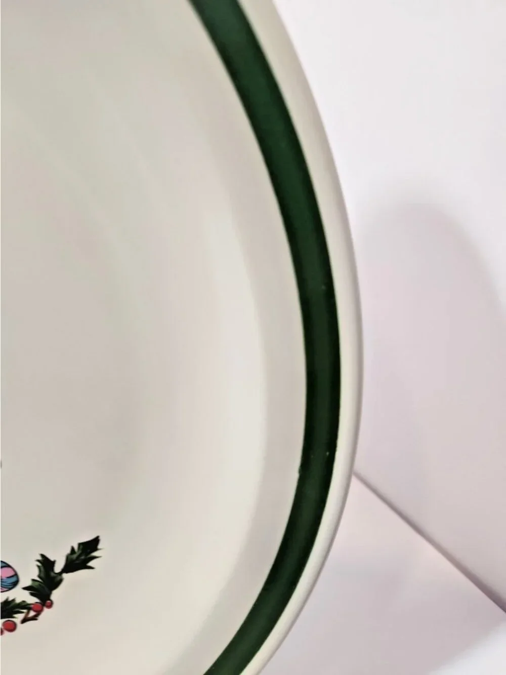 Vtg International China Noel Round Platter/Chop Plate SY6243 Japan Christmas